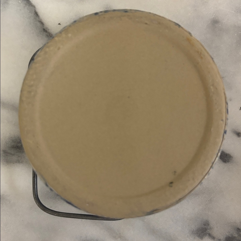 Blue Speckled Ceramic Crock with Handle - Picture 8 of 10